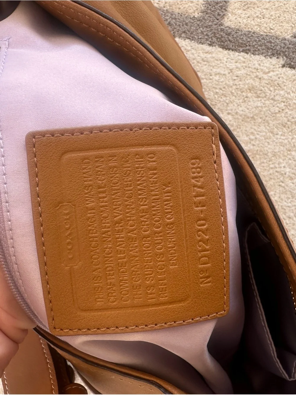 Coach Saddle Brown Leather Shoulder Hobo